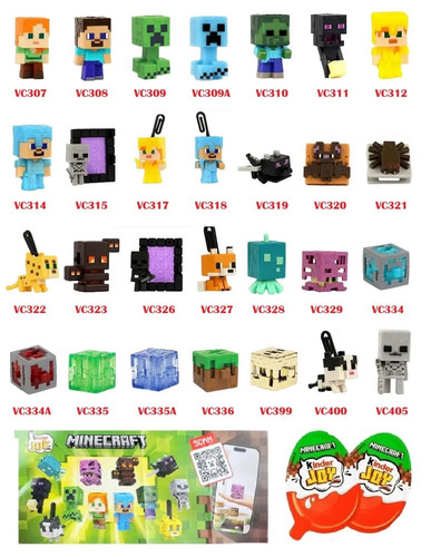 Kinder joy minecraft figuren - kinder,