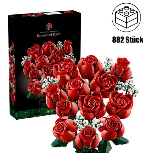 822pcs blumen bausteine - blumen,