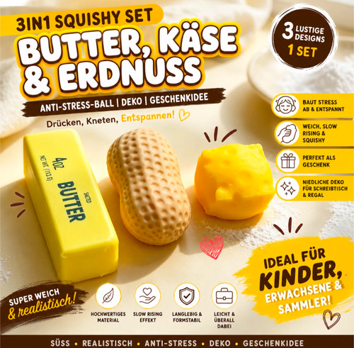 Squishy 3in1 set - 3in1, käse