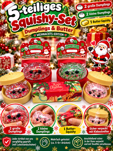 5er set weihnachts - set, squishy