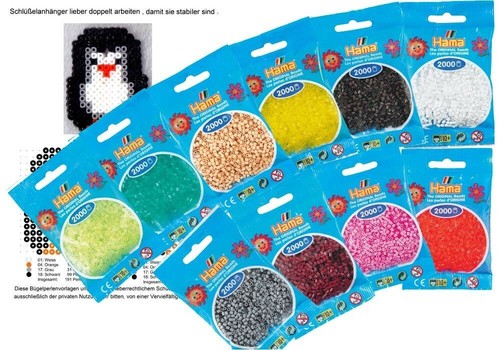 Hama 2000 mini bügelperlen - 2000,