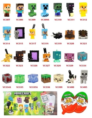 Minecraft figuren kinder joy - kinder,