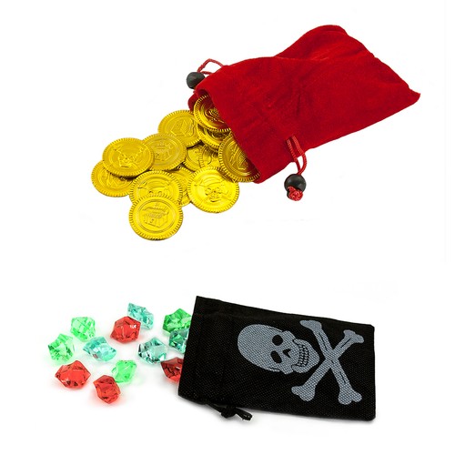 Piraten beutel mit edelsteinen - piraten,