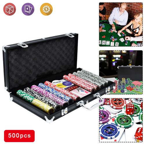 500x pokerkoffer pokerset - 500x,
