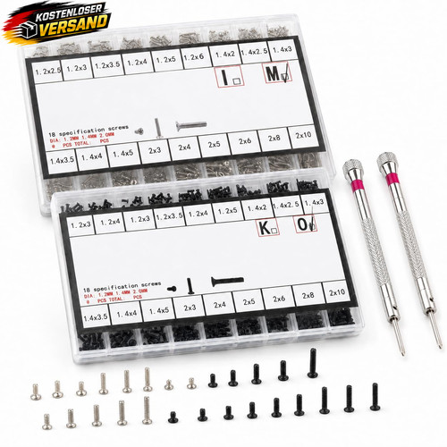 Mini schraubenset 1000 stück - 1000,