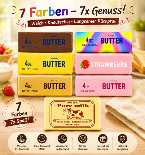 Butter squishy anti stress - butter,